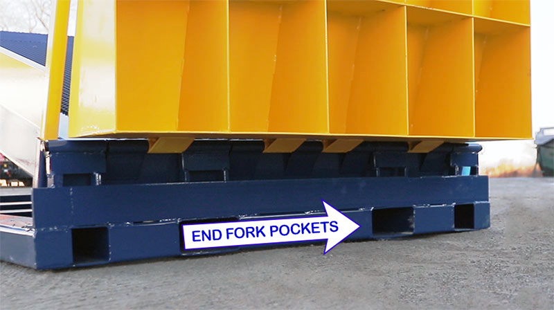 Portable loading ramps by Adapt A Ramp feature a built in pocket design for fork lifts