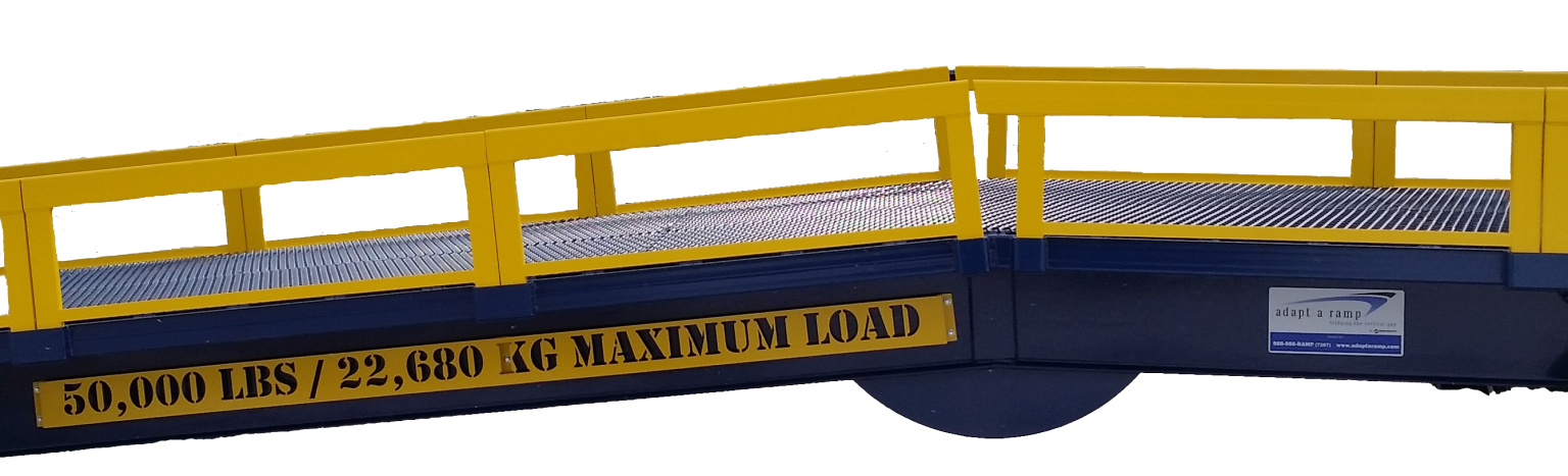 Adapt-A-Ramp Portable Loading ramps showing Side Guard Rails