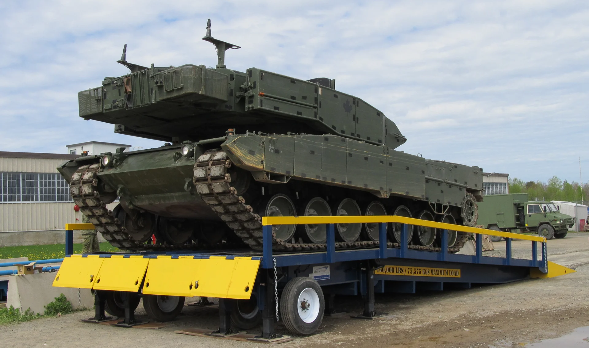 Super Heavy Duty Adapt A Ramp, portable loading ramp built for a leopard tank.